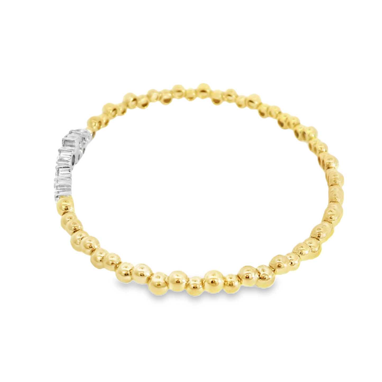 0.61CTW Elegant Diamond Gold Bracelet