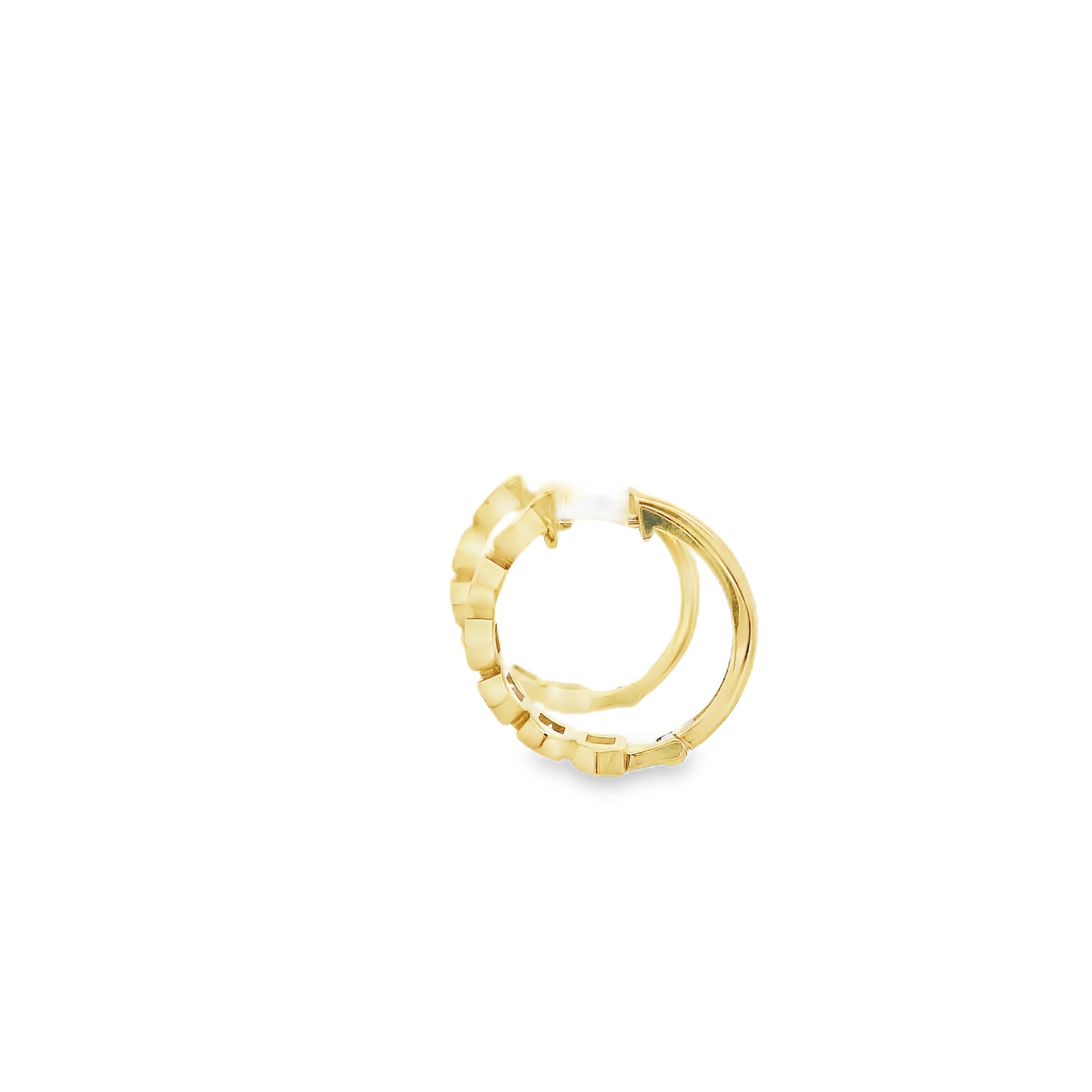 0.62CTW Elegant Gold Earrings with Diamonds