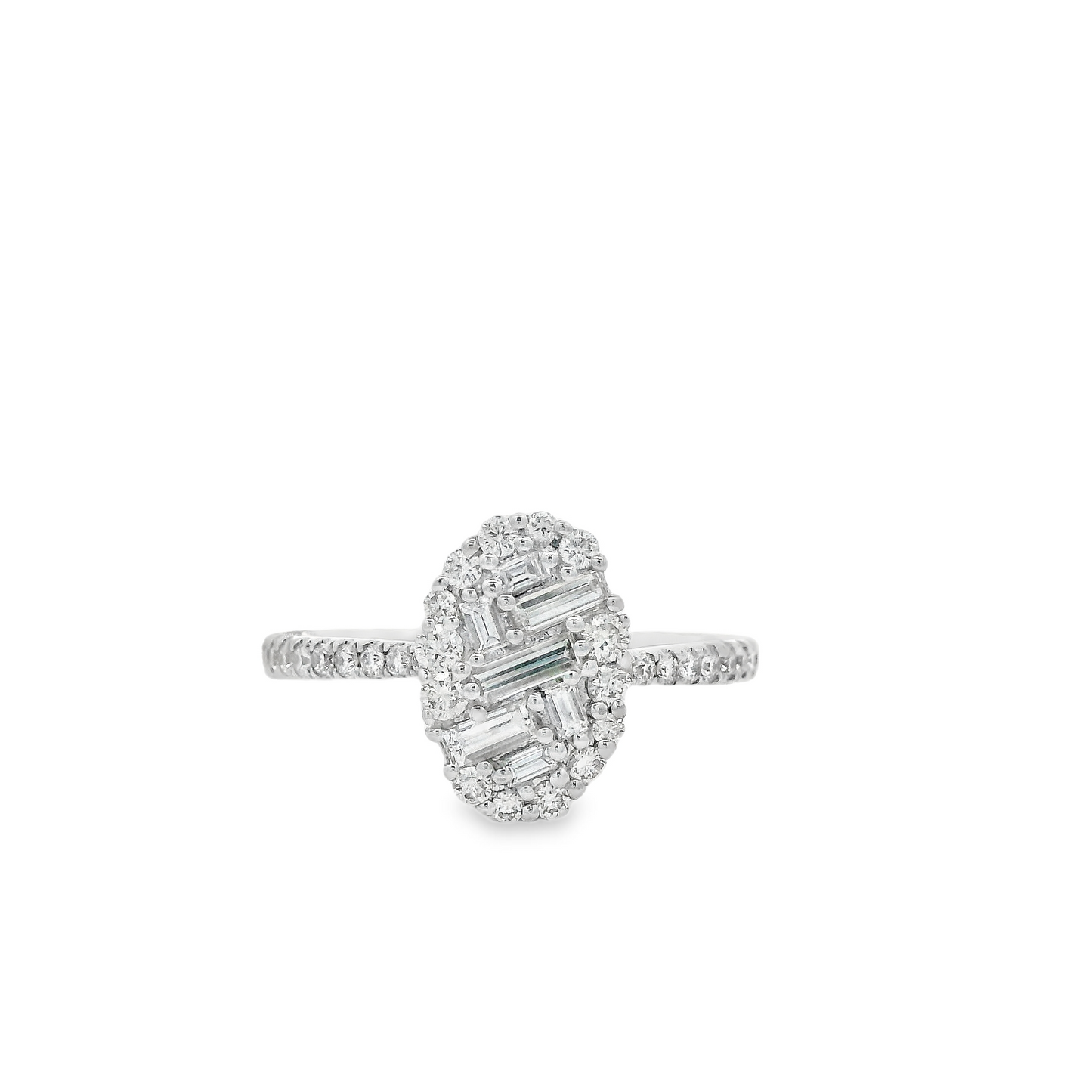 0.68CTW Cluster Elegant Diamond Ring