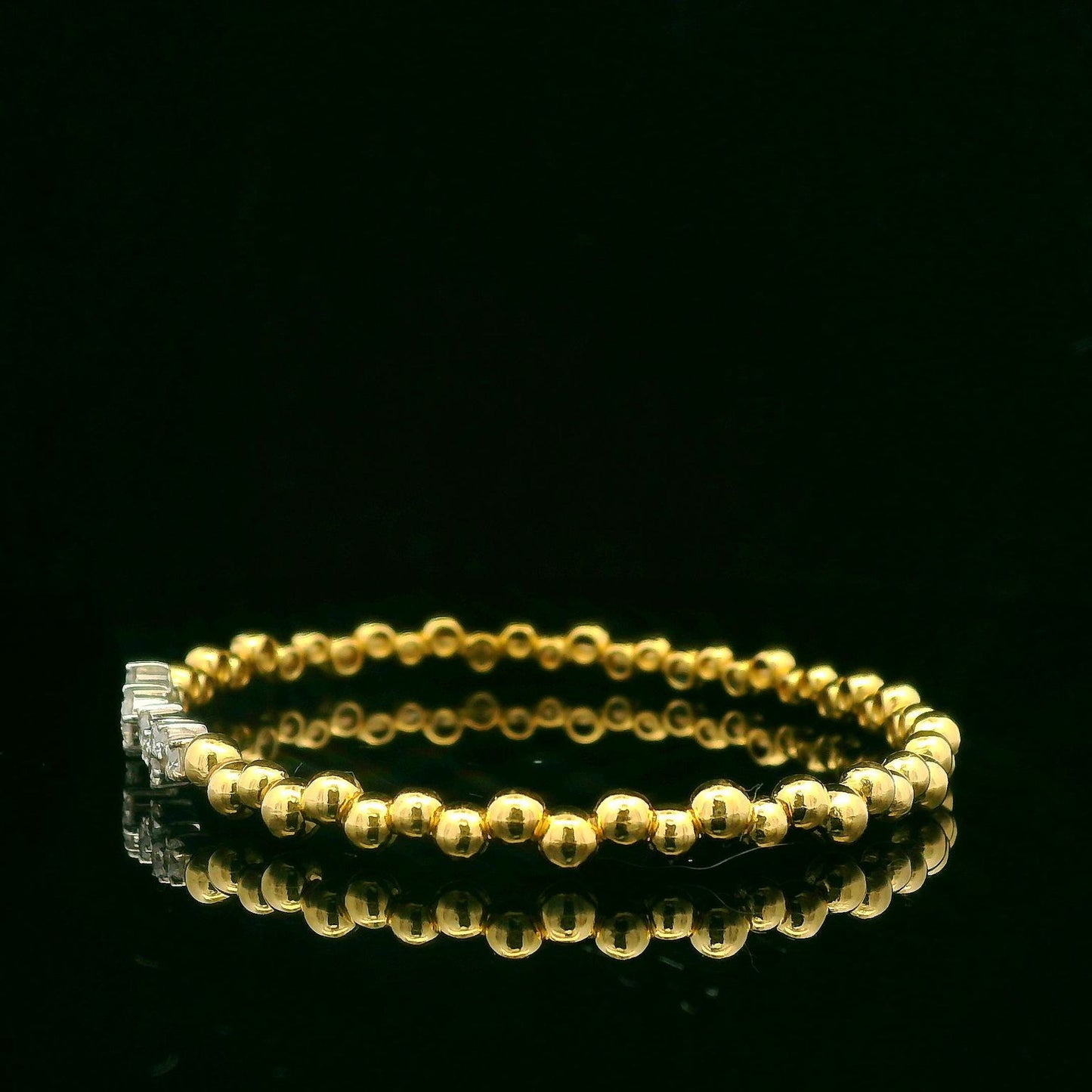 0.61CTW Elegant Diamond Gold Bracelet