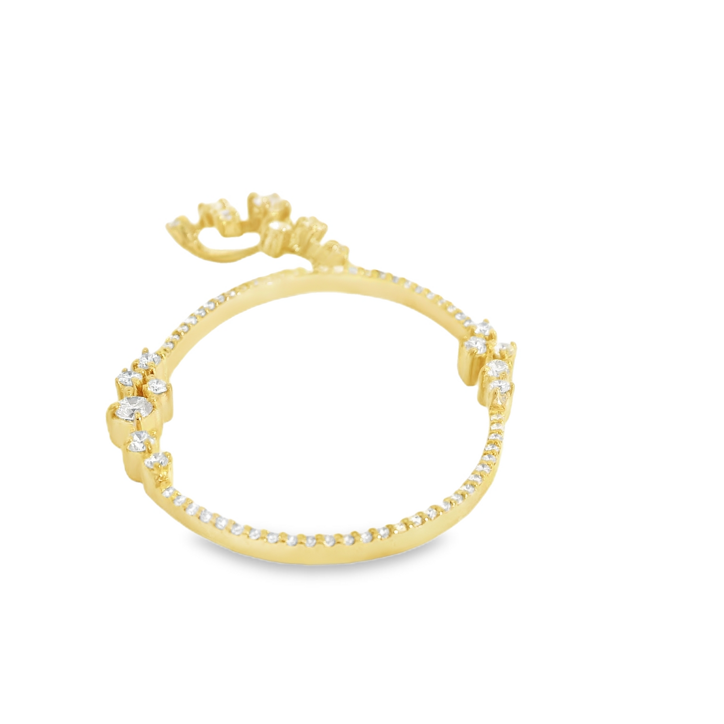 0.67CTW Elegant Gold Bracelet with Diamonds