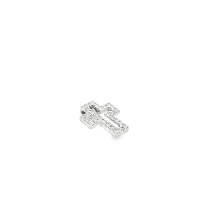 0.28CTW Elegant Silver Cross Pendant