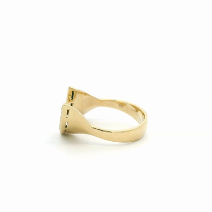 0.33CTW Elegant Gold Diamond Ring