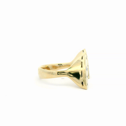 0.33CTW Elegant Gold Diamond Ring