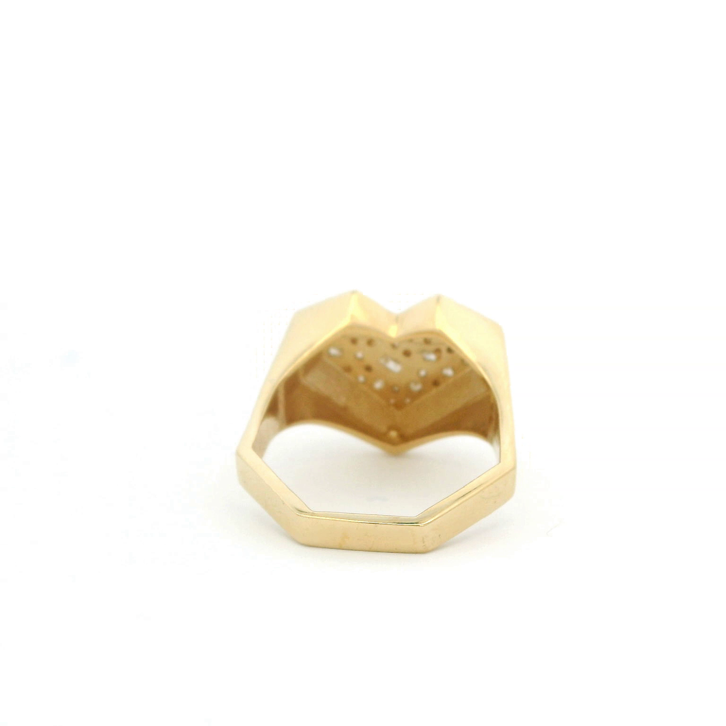 0.48CTW Elegant Heart-Shaped Diamond Ring