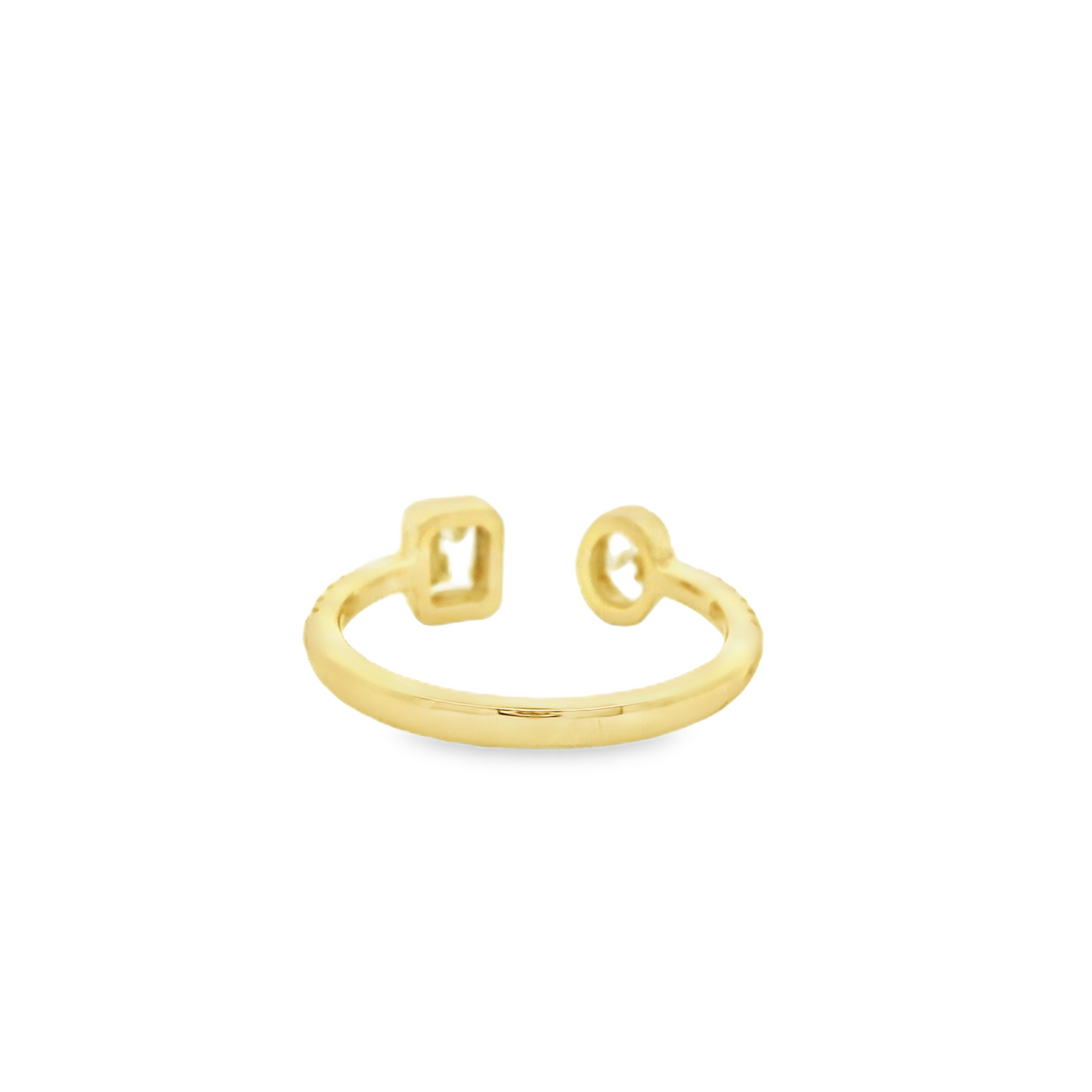 0.82CTW Open Elegant Gold Diamond Ring