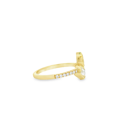 1.16CTW Elegant Gold Diamond Ring