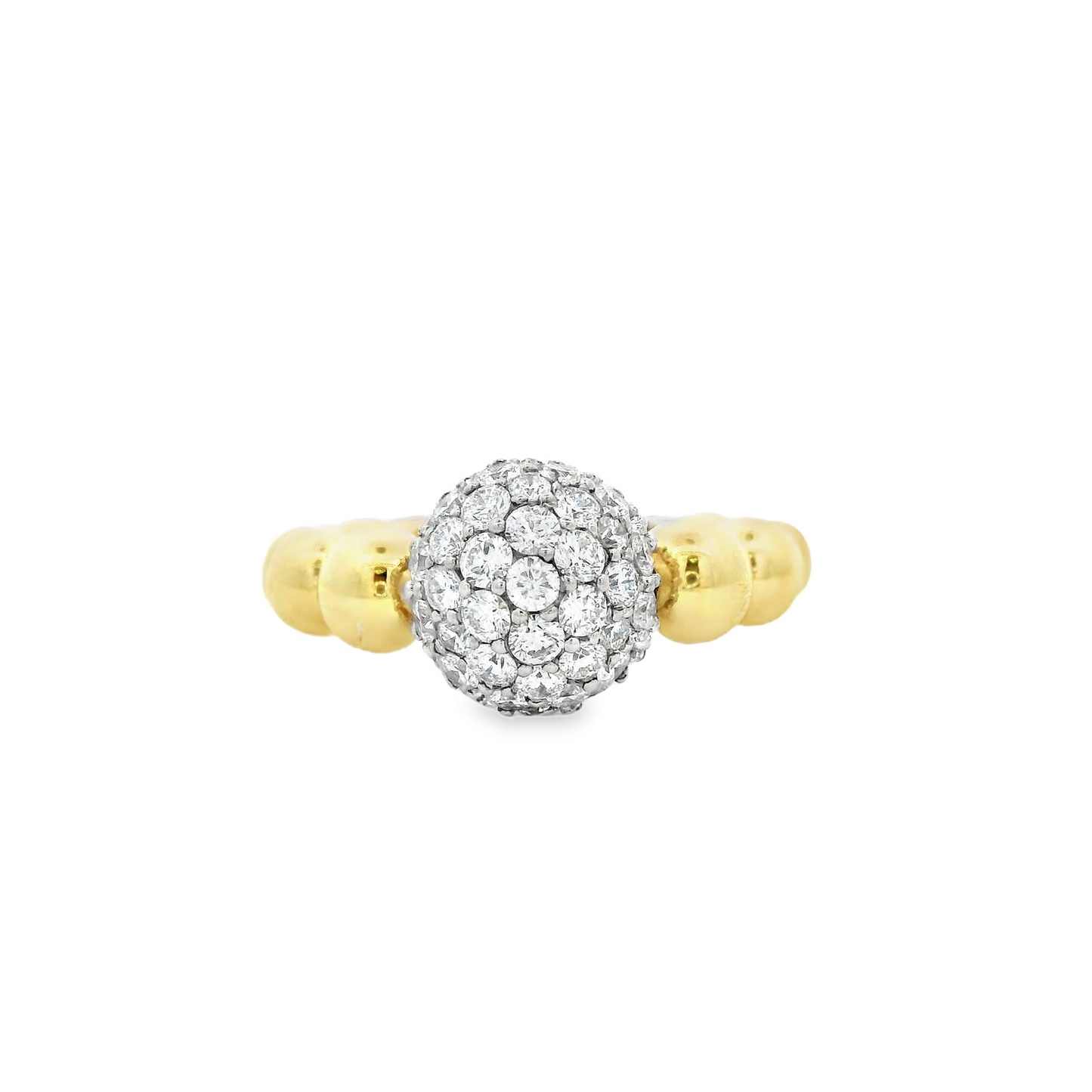 Elegant Diamond Cluster Ring