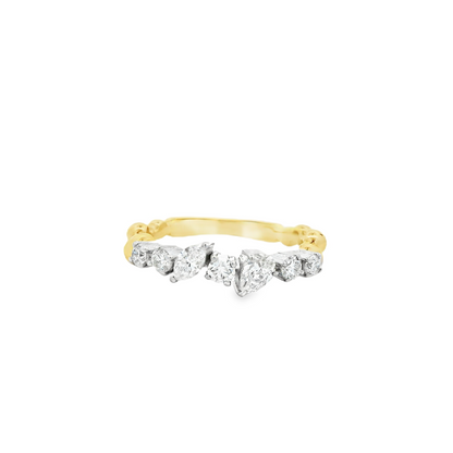 0.63CTW Elegant Gold and Diamond Ring