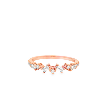 0.28CTW Elegant Gold Ring with Diamonds