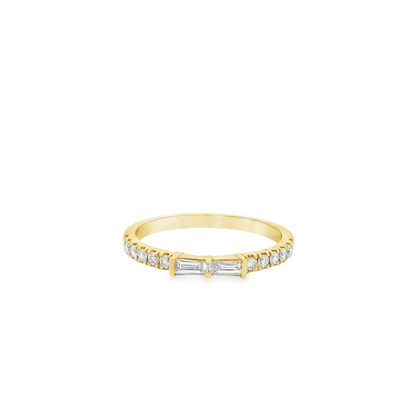 0.31CTW Elegant Gold Diamond Ring