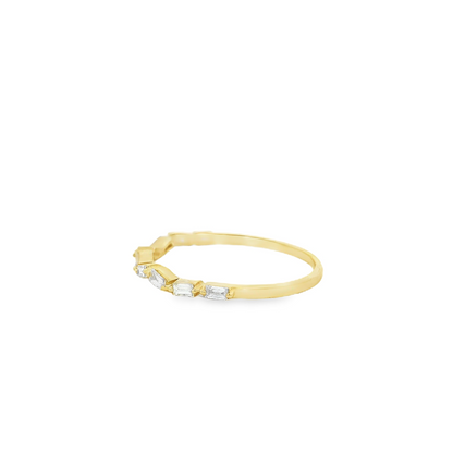 0.27CTW Elegant Gold Diamond Ring