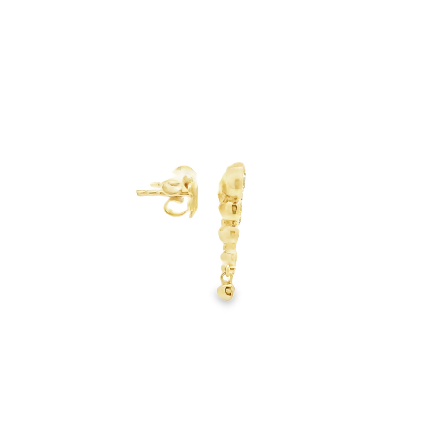 1.00CTW Elegant Gold Drop Earrings