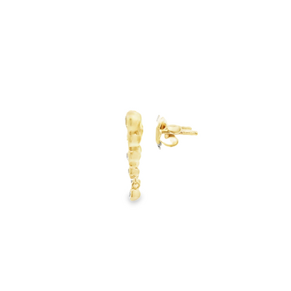 1.00CTW Elegant Gold Drop Earrings