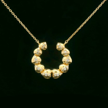 0.25CTW Elegant Gold Pendant Necklace