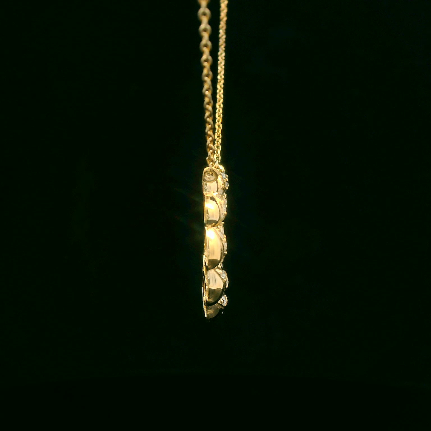 0.25CTW Elegant Gold Pendant Necklace