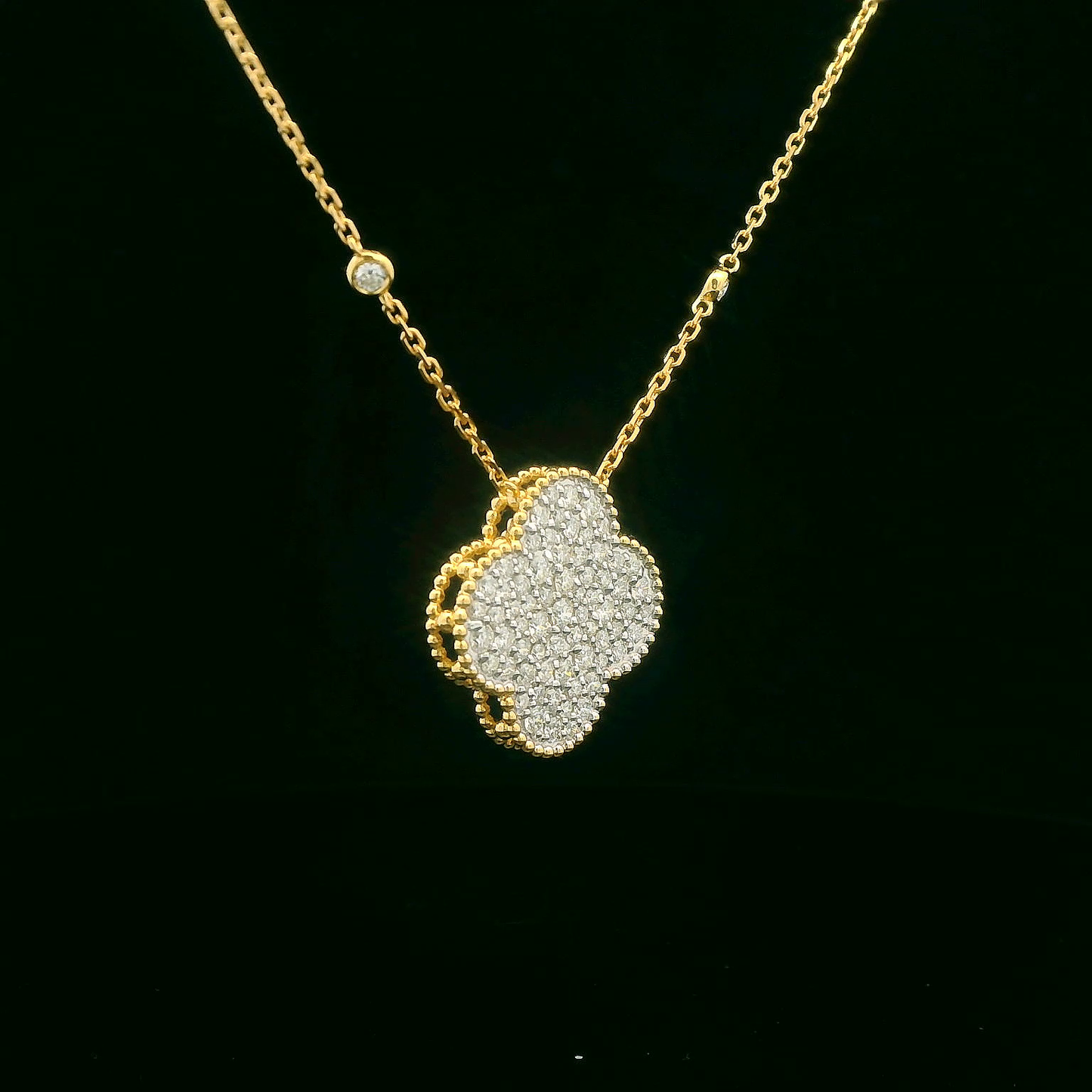 1.36CTW Elegant Diamond Pendant Necklace