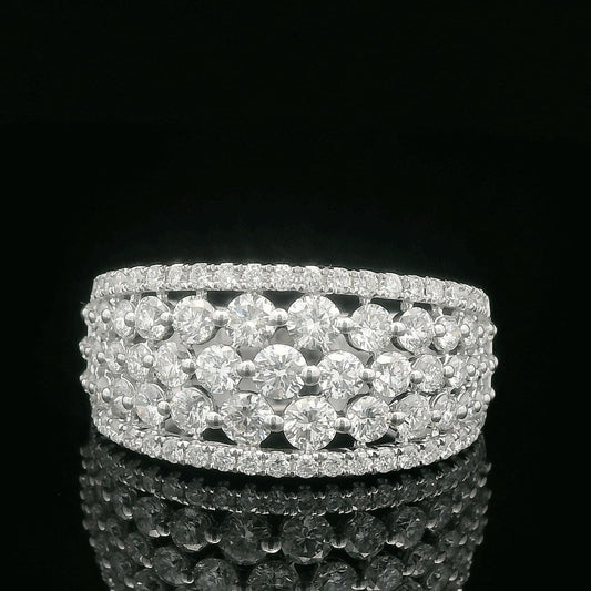 1.41CTW Stunning Diamond-Encrusted Ring