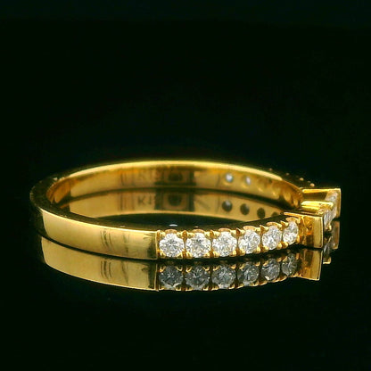 0.31CTW Elegant Gold Diamond Ring