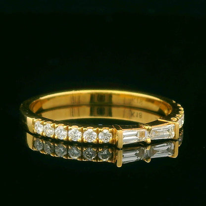 0.31CTW Elegant Gold Diamond Ring