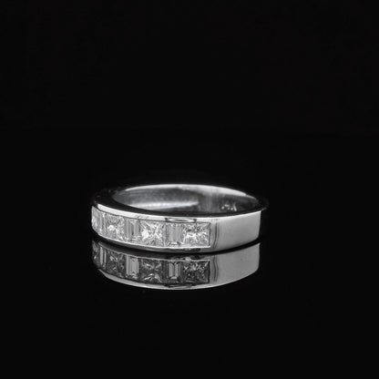 1.00CTW Princess Cut Elegant Diamond Ring