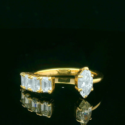 1.14CTW Elegant Gold Diamond Ring