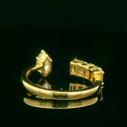 1.14CTW Elegant Gold Diamond Ring