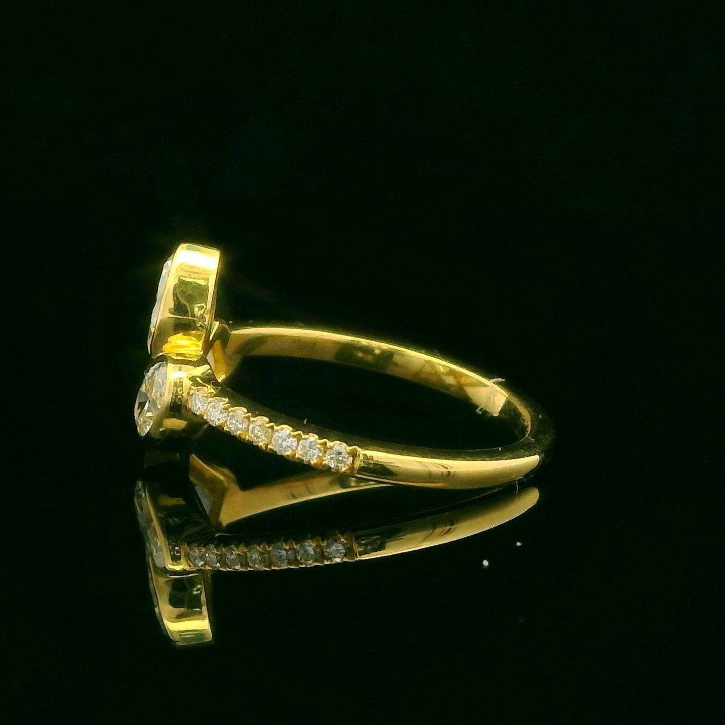 1.16CTW Elegant Gold Diamond Ring