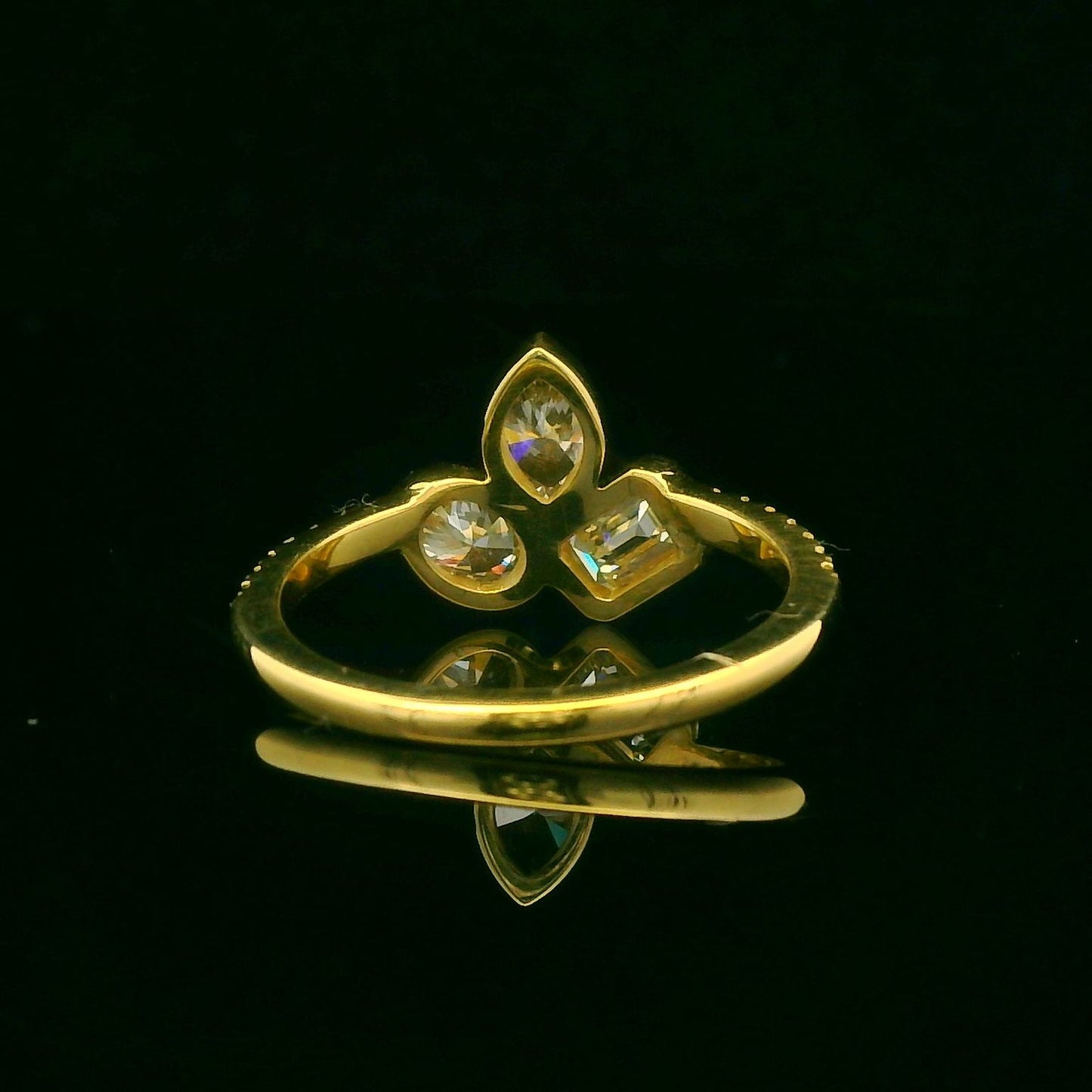 1.16CTW Elegant Gold Diamond Ring