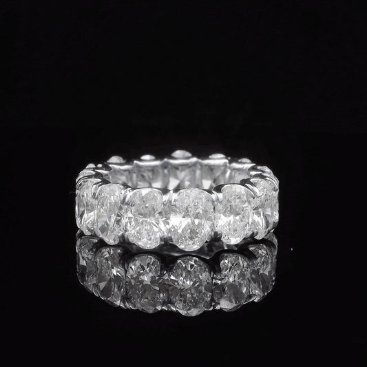 9.22CTW Exquisite Oval Cut Diamond Eternity Ring