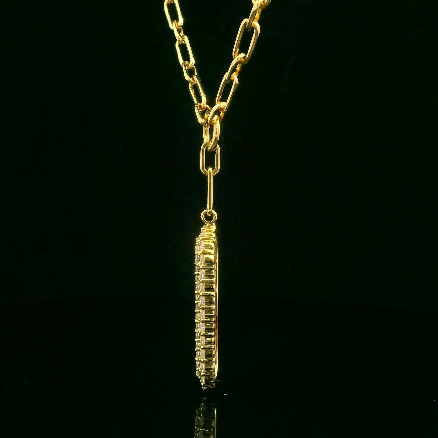 1.37CTW Elegant Gold Pendant Necklace