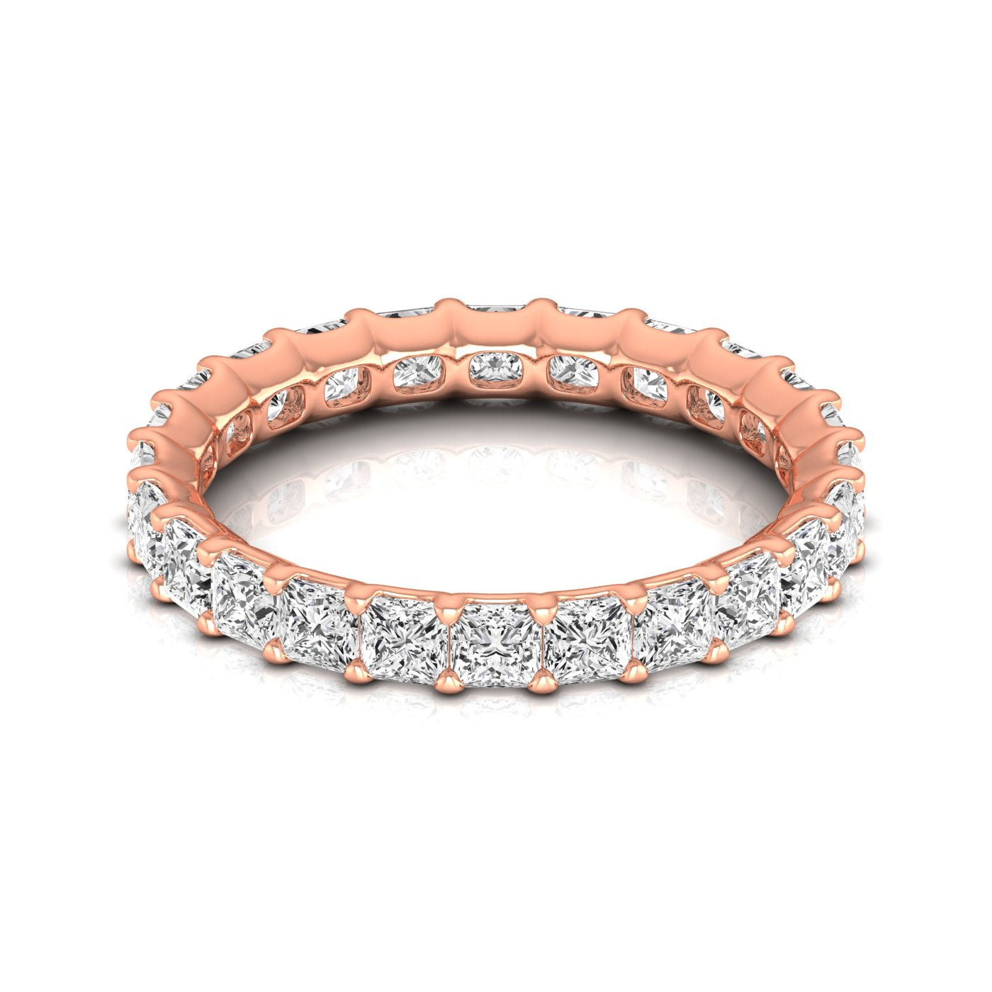 Eternity Band - Princess -rose gold