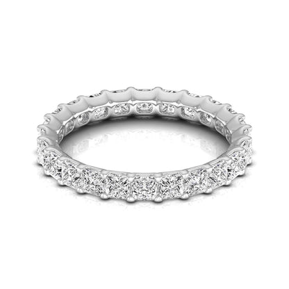 Eternity Band - Princess - white gold