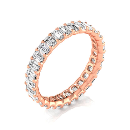 Eternity Band Emerald - full - rose gold