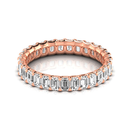 Eternity Band Emerald - full - rose gold