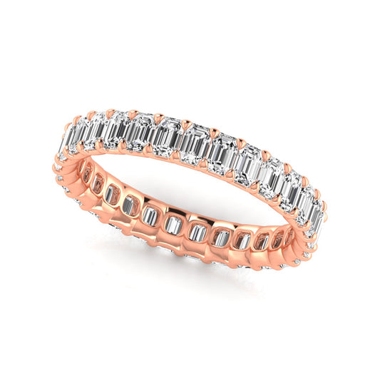 Eternity Band Emerald - full - rose gold