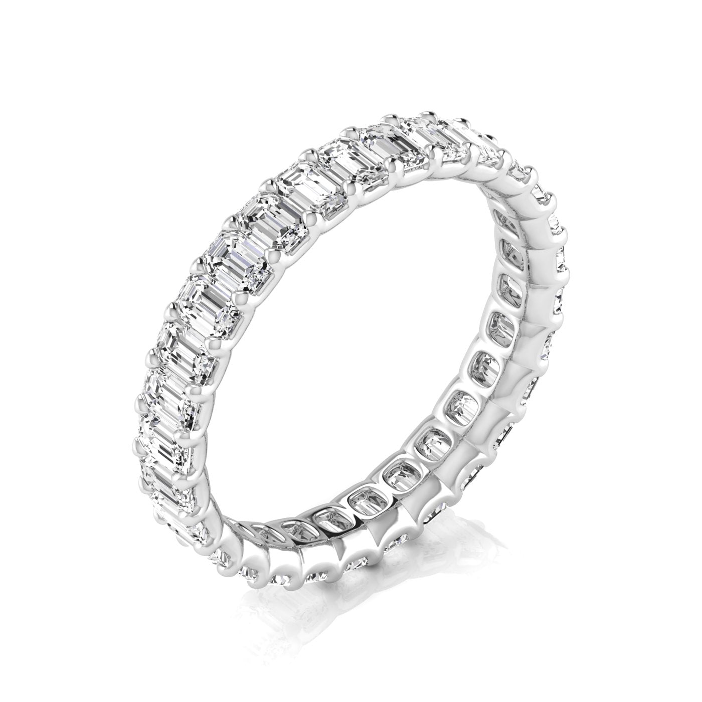 Eternity Band Emerald - full - platinum