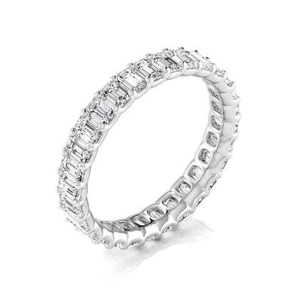 Eternity Band Emerald - full - white gold