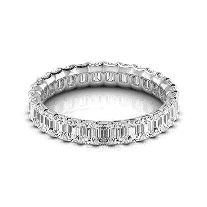 Eternity Band Emerald - full - white gold