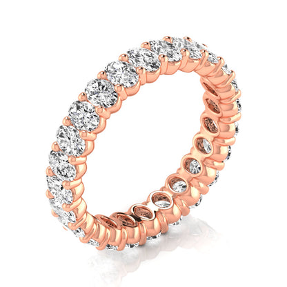 eternity band oval - full eternity - rose gold