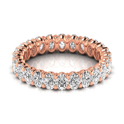 eternity band oval - full eternity - rose gold
