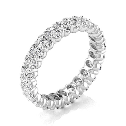 eternity band oval - full eternity - white gold
