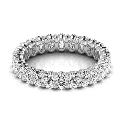 eternity band oval - full eternity - white gold