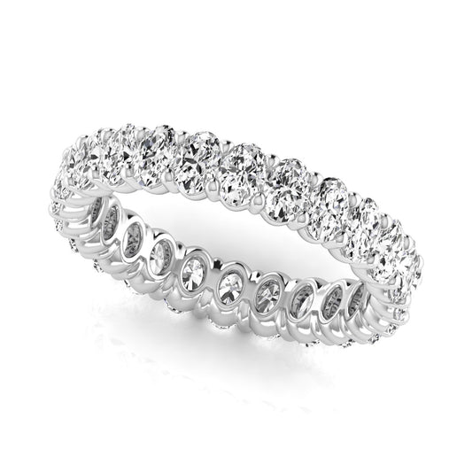 eternity band oval - full eternity - white gold