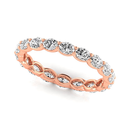 eternity band oval - east west - rose gold