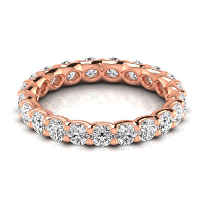 Eternity Band Round Brilliant Cut Diamond in Rose Gold