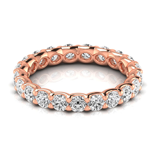 1/10ct - Round - 14k rose Gold - Natural Diamond - F-G/VS - Size 5.5