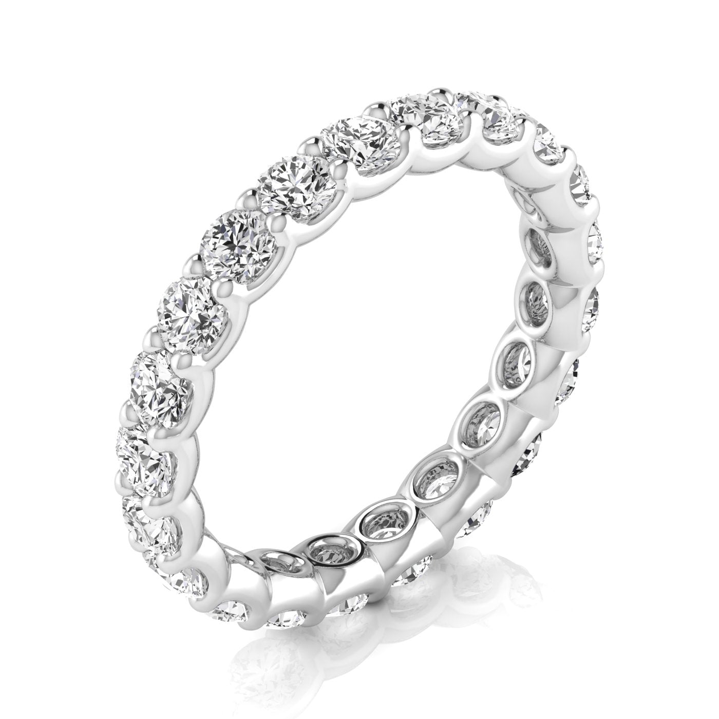 1/10ct - Round - 14k white Gold - Natural Diamond - F-G/VS - Size 4.0