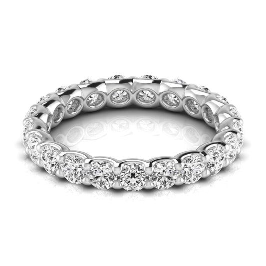 1/10ct - Round - 18k white Gold - Natural Diamond - F-G/VS - Size 6.0