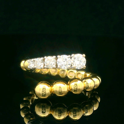 0.85CTW Elegant Gold and Diamond Ring